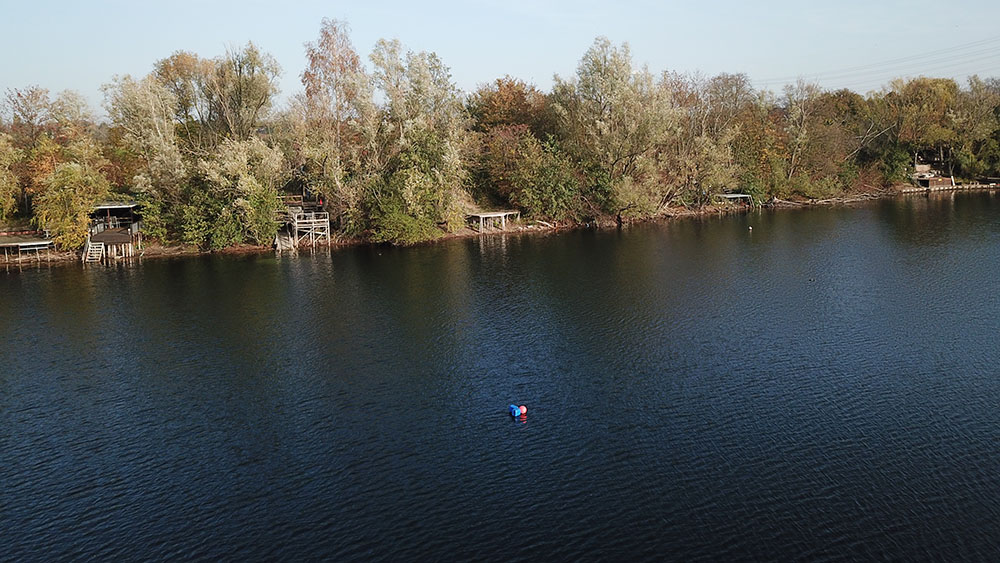 Großen Bösinghovener See - Foto mit Drohne